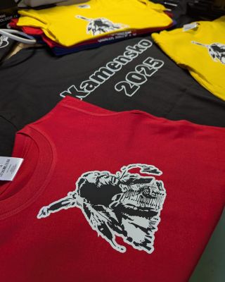 Krásná zakázka barevných triček pro táborníky Kamensko 2025. Budou hezky sladěný a krom zážitků i něco dalšího na památku...